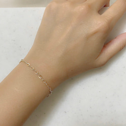 14kgf Figaro chain bracelet 2枚目の画像