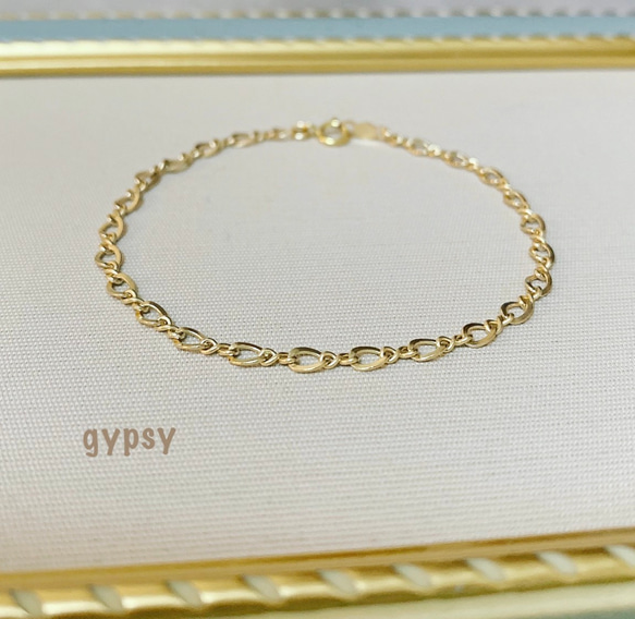 14kgf Figaro chain bracelet 4枚目の画像