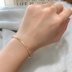 【送料無料】14kgf Gold Bangle 2枚目の画像