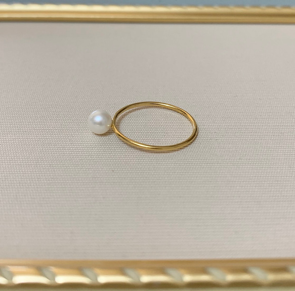 14kgf Pearl ring 5枚目の画像