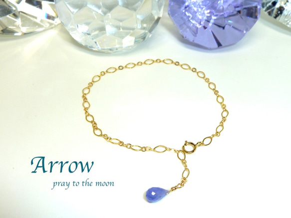 14KGF☆人生をより良い方向へ導く！タンザナイトブレスレット