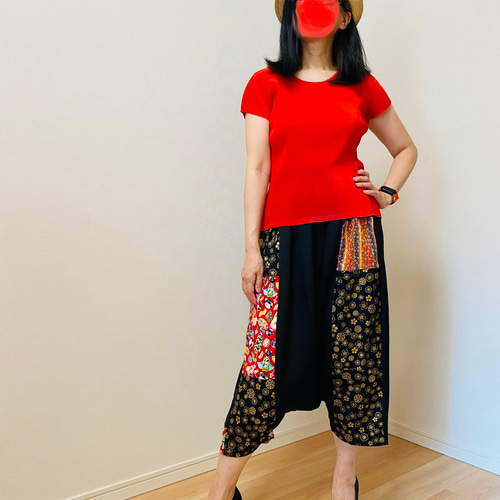 ⭐️着物リメイク サルエルパンツ⭐️ キュロット・ワイドパンツ 理慧