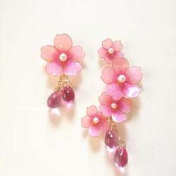 桜のイヤーカフ(セット)3　 1枚目の画像