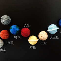 羊毛氈 星球/小行星/磁鐵/辦公小物 第3張的照片