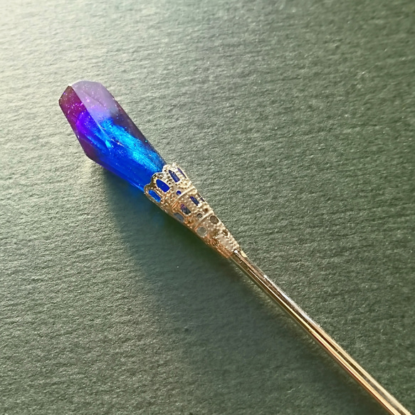 銀河鉱物のかんざし【受注制作】 1枚目の画像