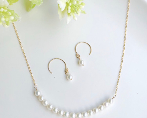 あこやパール ネックレス とピアスセット ネックレス