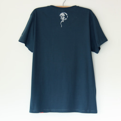 ロゴTシャツ　navy×silver 2枚目の画像