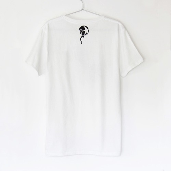 ウマくんのTシャツ white x black　Lサイズ 2枚目の画像