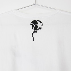 ウマくんのTシャツ white x black　Lサイズ 5枚目の画像