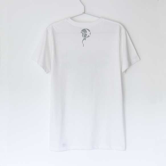 ウシくんのTシャツ white x silver 2枚目の画像