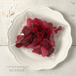 玫瑰花瓣 酒紅色混合 &lt;限定商品&gt; 保鮮花 第4張的照片