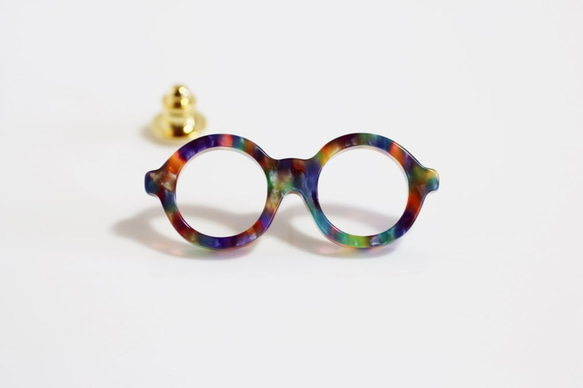 メガネラぺルピン（丸メガネ、Mサイズ、マルチ１、長針） 2枚目の画像