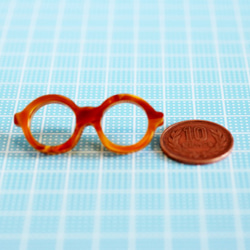 メガネラぺルピン（丸メガネ、Mサイズ、長針、トリコロール） 5枚目の画像