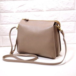 ☆ハンドメイド☆日本製☆本革☆トリプル・ボディ☆斜め掛けショルダー  