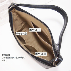 ★正在生產★預計3月15日左右發貨★日本製造★牛皮★兩用肩包（長手柄/肩背包）★巧克力色★ 第3張的照片