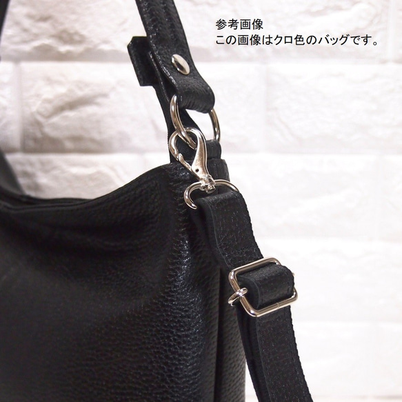 ★正在生產★預計3月15日左右發貨★日本製造★牛皮★兩用肩包（長手柄/肩背包）★巧克力色★ 第7張的照片