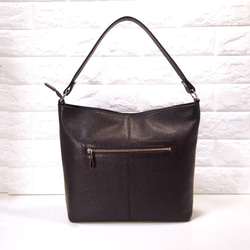 ★正在生產★預計3月15日左右發貨★日本製造★牛皮★兩用肩包（長手柄/肩背包）★巧克力色★ 第8張的照片