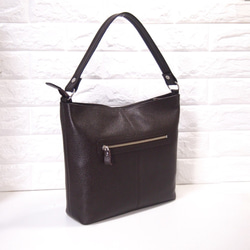 ★正在生產★預計3月15日左右發貨★日本製造★牛皮★兩用肩包（長手柄/肩背包）★巧克力色★ 第9張的照片