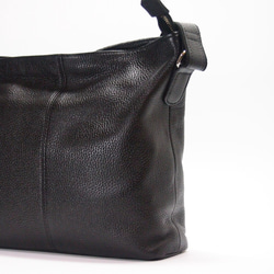 ★手工製作★日本製造★柔軟真皮★斜挎包★黑色★A4透明文件夾★ 第8張的照片