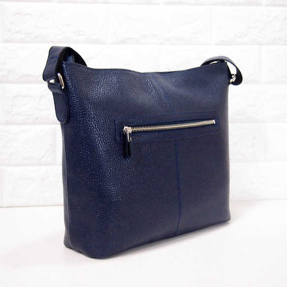 ★正在生產★預計4月20日左右發貨★日本製造★真皮★斜挎包★橙棕色★A4透明文件夾★ 第9張的照片