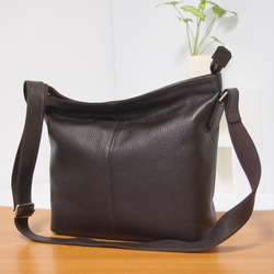 ☆ハンドメイド☆日本製☆ソフト・本革☆斜め掛けショルダーバッグ  