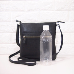 ★ハンドメイド★日本製★ソフト・本革★斜め掛けショルダーバッグ★クロ色★お財布★ 8枚目の画像