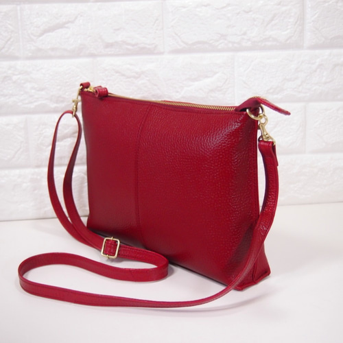 ☆ハンドメイド☆日本製☆本革☆タブレット☆斜め掛けショルダーバッグ  