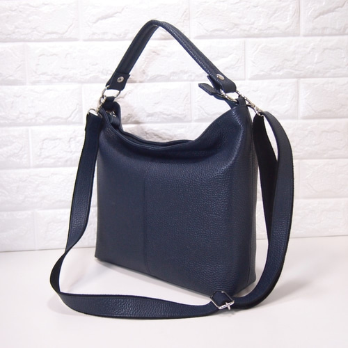 ☆ハンドメイド☆日本製☆ソフト・本革☆2WAYショルダーバッグ