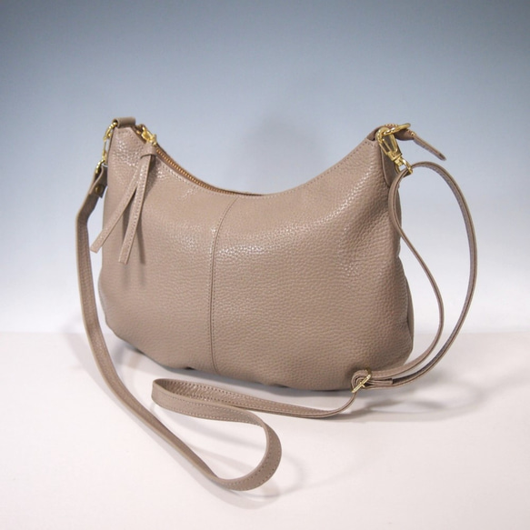 ☆ハンドメイド☆日本製☆本革☆斜め掛けショルダーバッグ☆コロンと