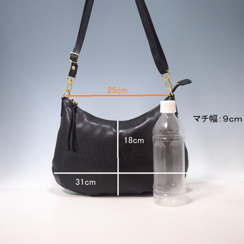 ☆ハンドメイド☆日本製☆本革☆斜め掛けショルダーバッグ☆コロンと  