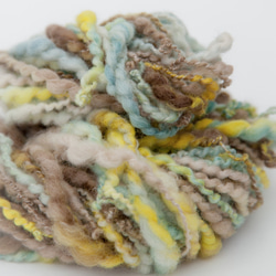 手紡ぎ毛糸 アートヤーン 11m 30g くるくる5 毛糸 あおぞら 通販