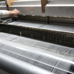 播州織　オーガニックコットンストール　古代紫（ライトラベンダー） 8枚目の画像