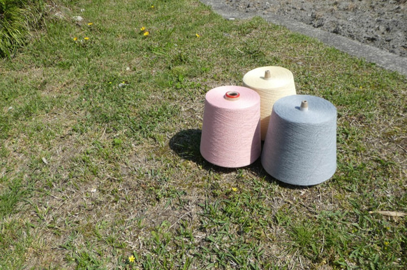 播州織　オーガニックコットンストール　古代紫（ライトラベンダー） 9枚目の画像