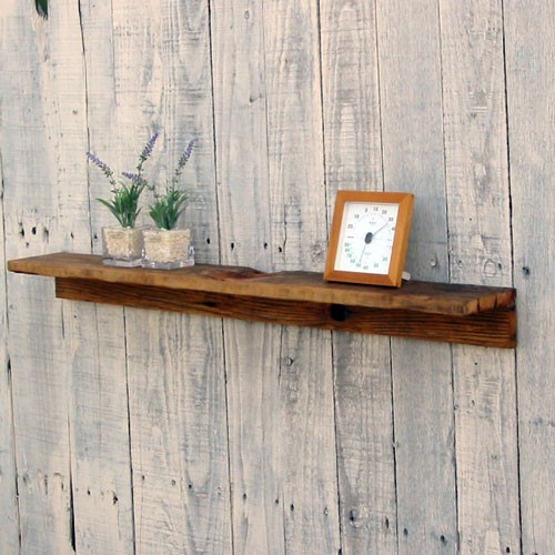 リサイクルウッド☆ウォールシェルフLL