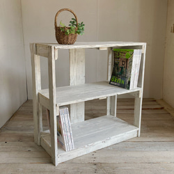 収納棚 オープンラック ウッドチェスト キッチンラック 本棚 棚