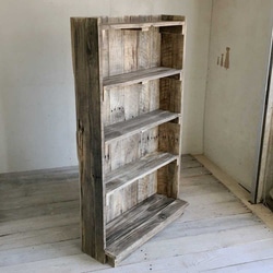 ホワイトシャビーなコレクションラック(L) 棚・シェルフ・ラック putto