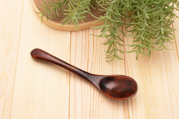 手削りれんげスプーン／Sサイズ 1枚目の画像