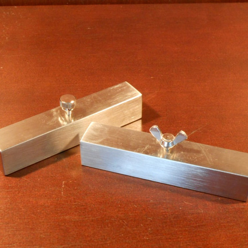 ステンレス ペーパーウェイト（文鎮) ぶんちん メモ帳 精密板金 FLEET