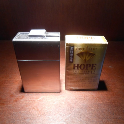 ステンレス シガレットケース (HOPEタイプ) たばこ タバコ その他