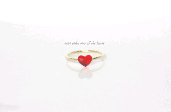 再edy-t■twist pinky ring of the heart☆送料無料 1枚目の画像