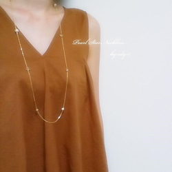 再pearl star necklace 3枚目の画像