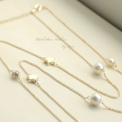 再pearl star necklace 2枚目の画像