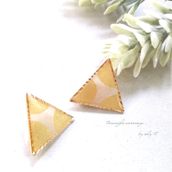 triangle earring／gold 1枚目の画像