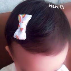 ３個セット　ヘアクリップ～メルヘン木馬　黄色い花～ 3枚目の画像