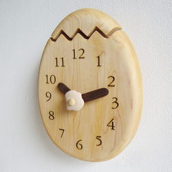 ビックな目玉焼き　掛け時計 2枚目の画像