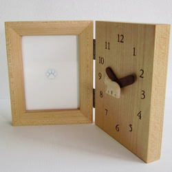 polar bear 時計付きフォトスタンド 3枚目の画像