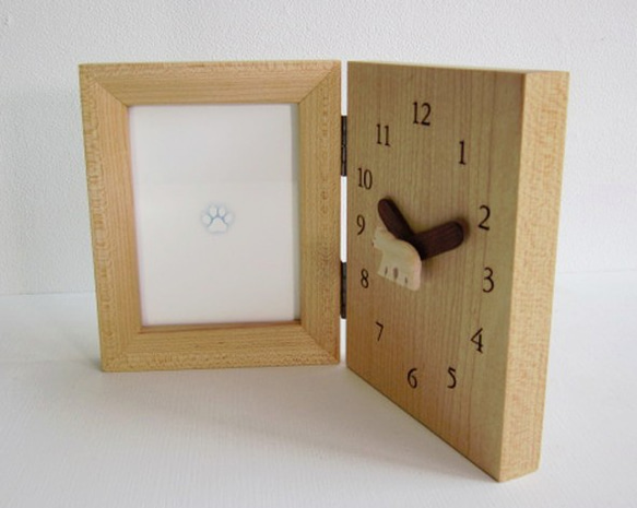 polar bear 時計付きフォトスタンド 3枚目の画像