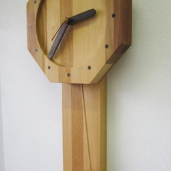 なつかしい時計　寄木振り子掛時計 2枚目の画像