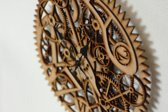 『歯車の壁掛け時計Ⅲ』φ30cmサイズ 4枚目の画像