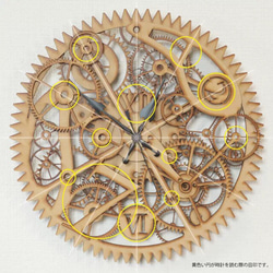 『歯車の壁掛け時計Ⅲ』φ30cmサイズ 5枚目の画像